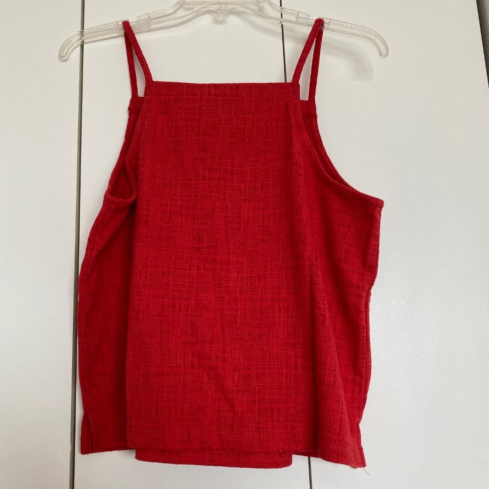 [NWT] Madewell Apron Top in Bright Red - Picture 8 of 8